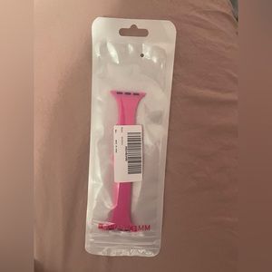 Hot pink Apple Watch band
